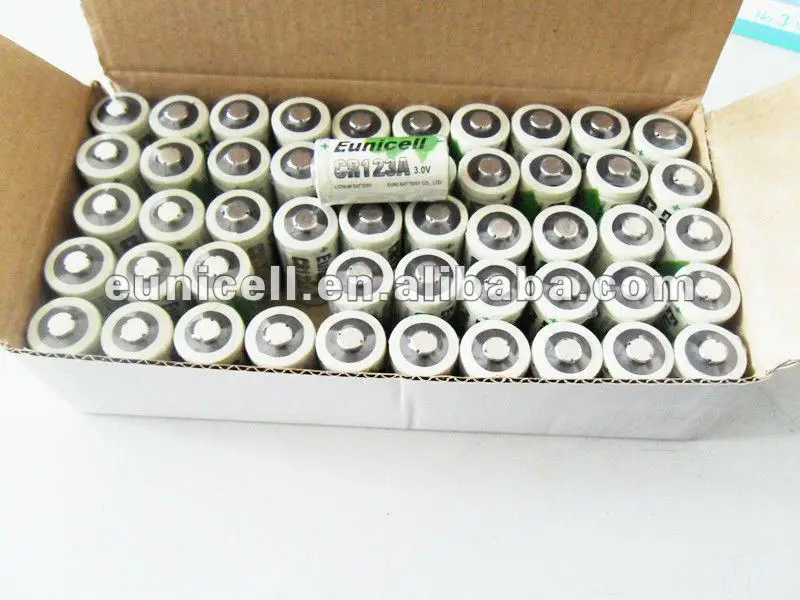 Free shipping + Wholesale 1100 Piece Eunicell CR123A battery CR123 123A 16340 CR17345 17345 1350mah 3V Lithium Batteries | Электроника