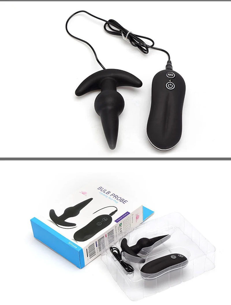 Анальный вибратор Секс-игрушки Вибрационные аналоговые бусины Plug 10 Режимы вибрации и массажер для простаты USB-зарядка Секс-игрушки для мужчин