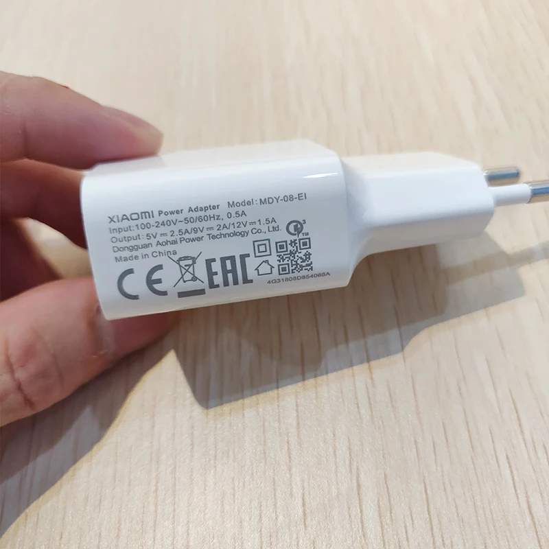 Зарядное устройство для XIAOMI с европейской вилкой QC3.0 быстрый адаптер 5 в 2 А/9 А