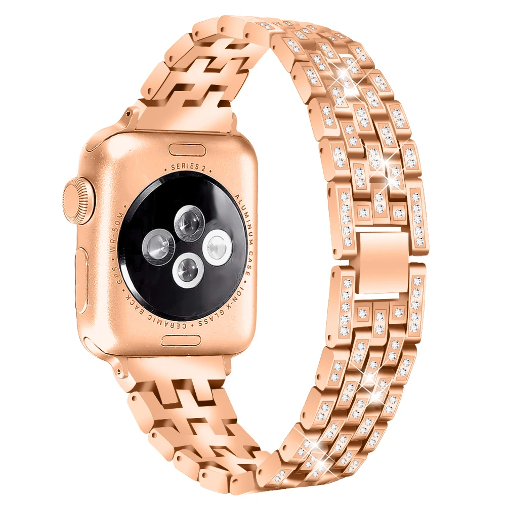 JOYOZY для женщин, шикарный ремешок для Apple Watch, 38 мм/40 мм, регулируемый ремешок из нержавеющей стали для iwatch, серия 4, 3, 2, 1, браслет