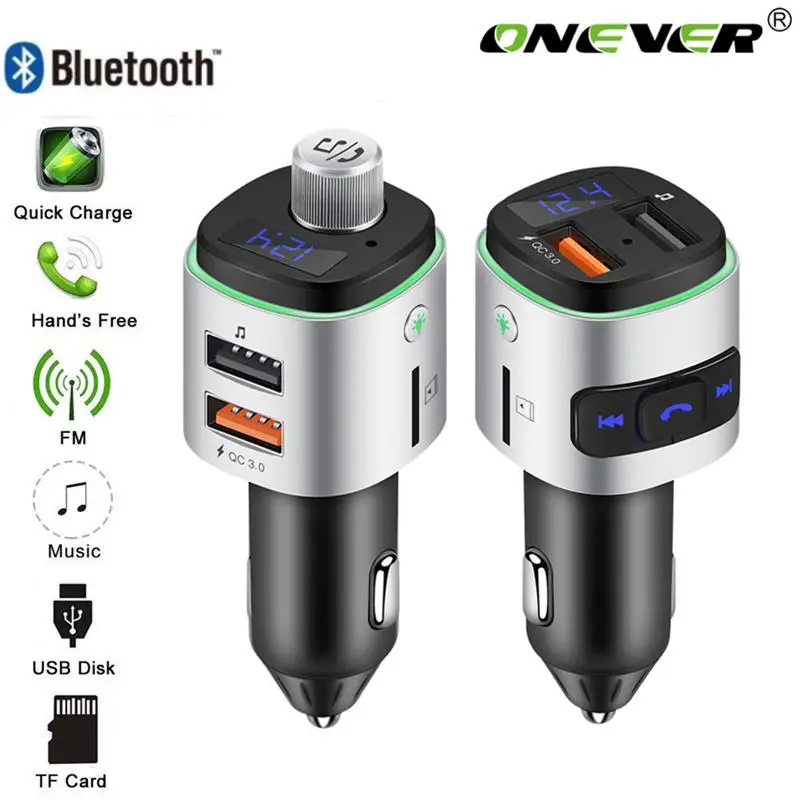 FM передатчик Aux модулятор Bluetooth автомобильный комплект громкой связи