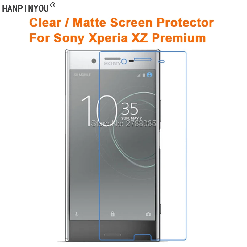Прозрачная глянцевая/Антибликовая матовая защитная пленка для Sony Xperia XZ Premium 5