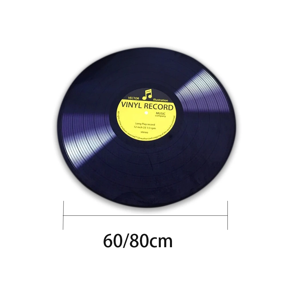 Коврик для дисков Antique CD с подушкой для стула или дивана, с котом на виниловой пластинке, круглый, модель для небольшой комнаты.