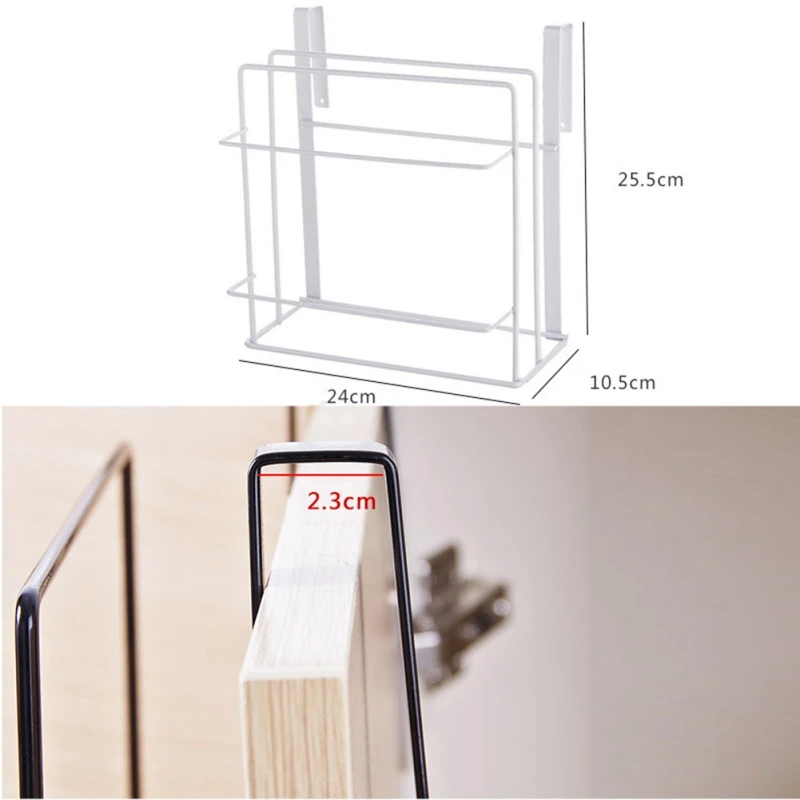 Free Punching Towel Storage Rack Kitchen Cabinet Door Hanging Cutting Board Household | Дом и сад