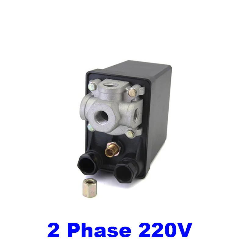 Высококачественный 80 120psi 5bar 8bar 240V 16A сверхмощный управляющий клапан 4 порта 2