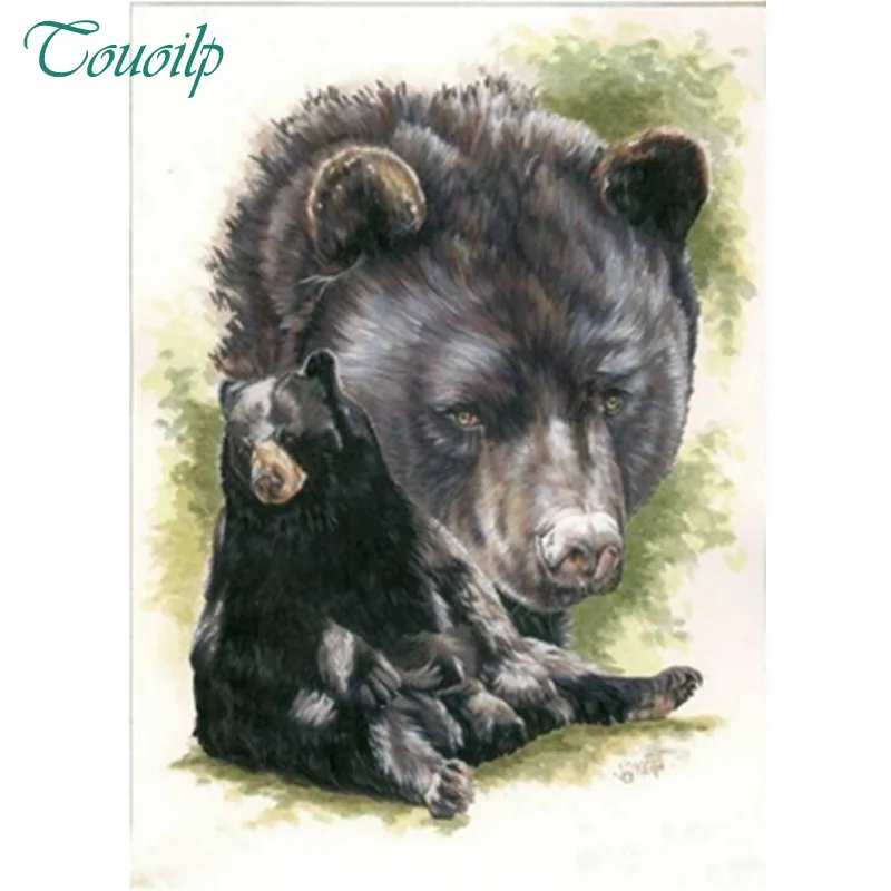 Touoilp Animal two Gorilla Diamond painting cross stitch Mosaic Crafts full embroidery Home decor needlework | Дом и сад