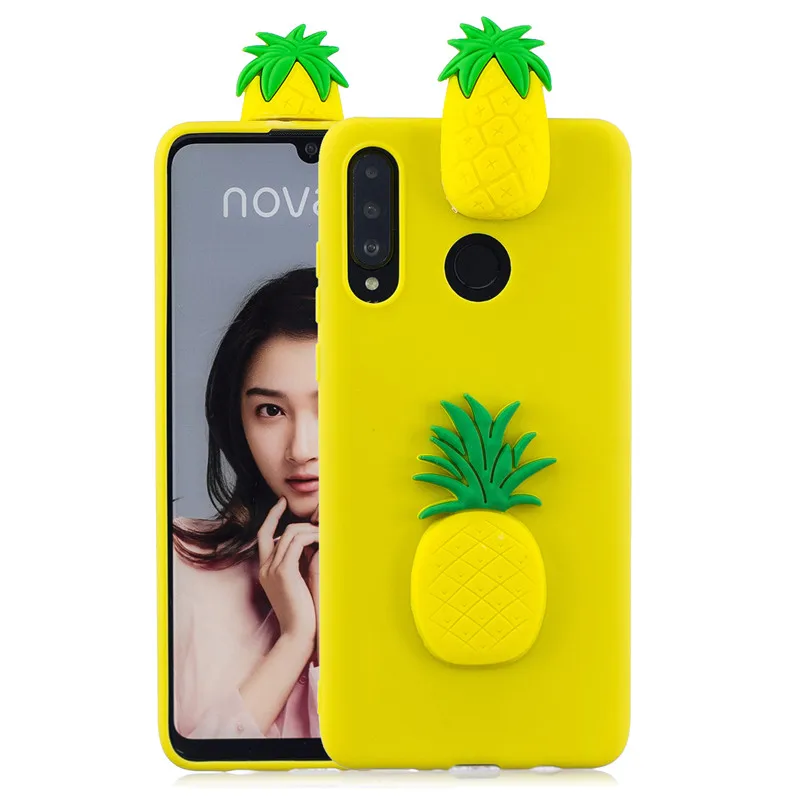 3D Милый Панда Единорог кактус Силиконовый ТПУ чехол для телефона на Coque huawei P Smart Honor 10i Honor 10 Lite чехол для женщин и детей - Цвет: O