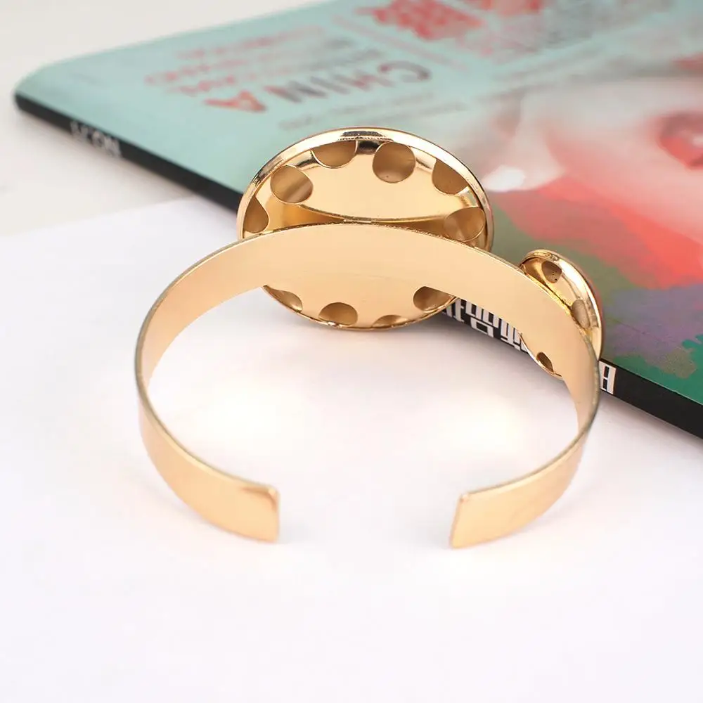 Большой жесткий браслет MANILAI из сплава в стиле панк трендовые геометрические