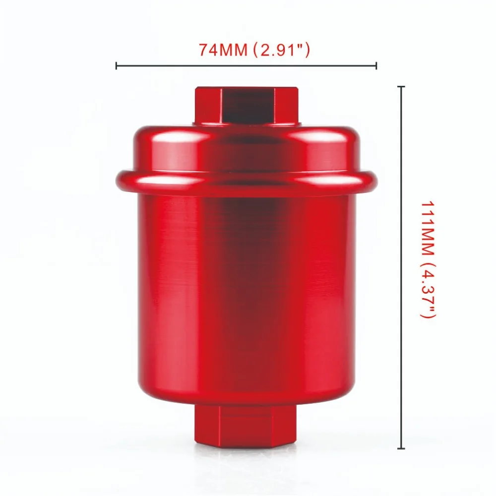 Универсальный Jdm СИНИЙ Алюминиевый высокопроизводительный топливный фильтр