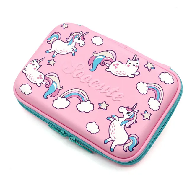 unicorn pencilcase Единорог торт Карандаш Чехол тонких листов Kawai estuche Эсколар творчество принадлежности kalem kutusu Хэлло Китти, школьница пенал для карандашей - Цвет: unicorn pencilcase