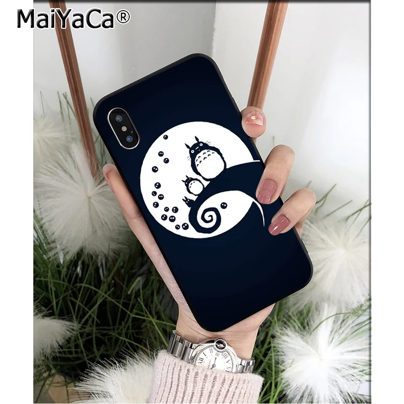 Мягкий силиконовый чехол для iPhone X XS MAX 6 6S 7 7plus 8 8Plus 5 5S XR MaiYaCa Anime My neigbor totoro |