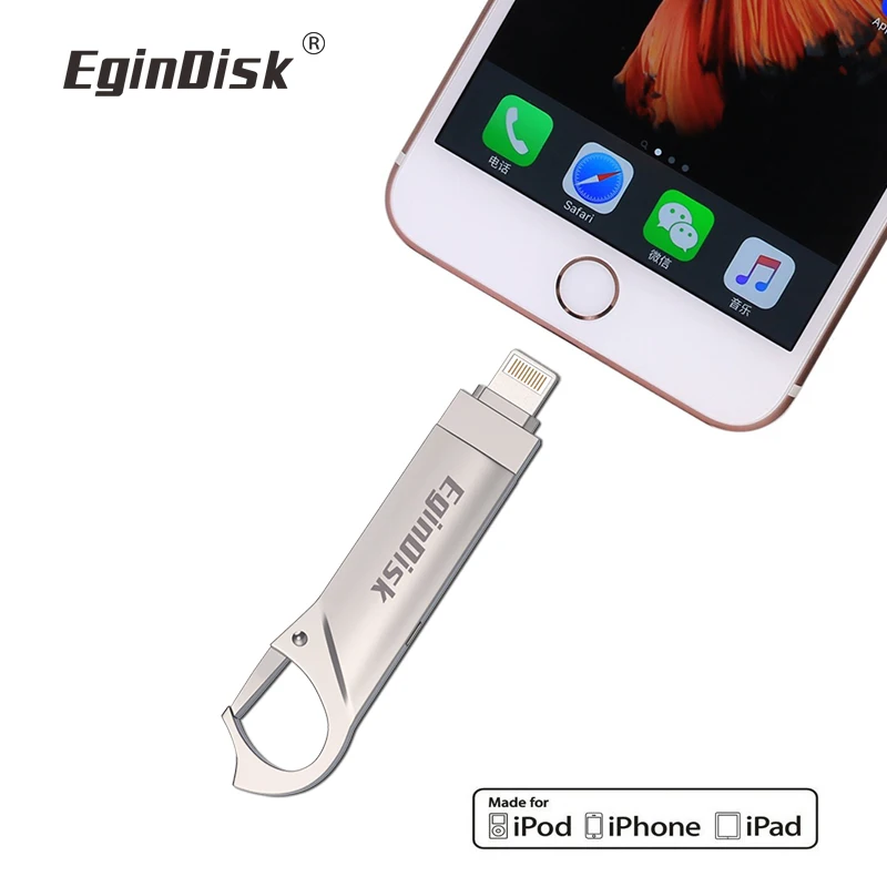 USB флеш-накопитель для iPhone 5, 5S, 6, 6 Plus, 6 S, 7, 7 Plus, 7 S, 8, 8 Plus, X, Usb флешка, Поддержка iOS, внешнее хранилище, флеш-накопитель Lightning, 128 ГБ