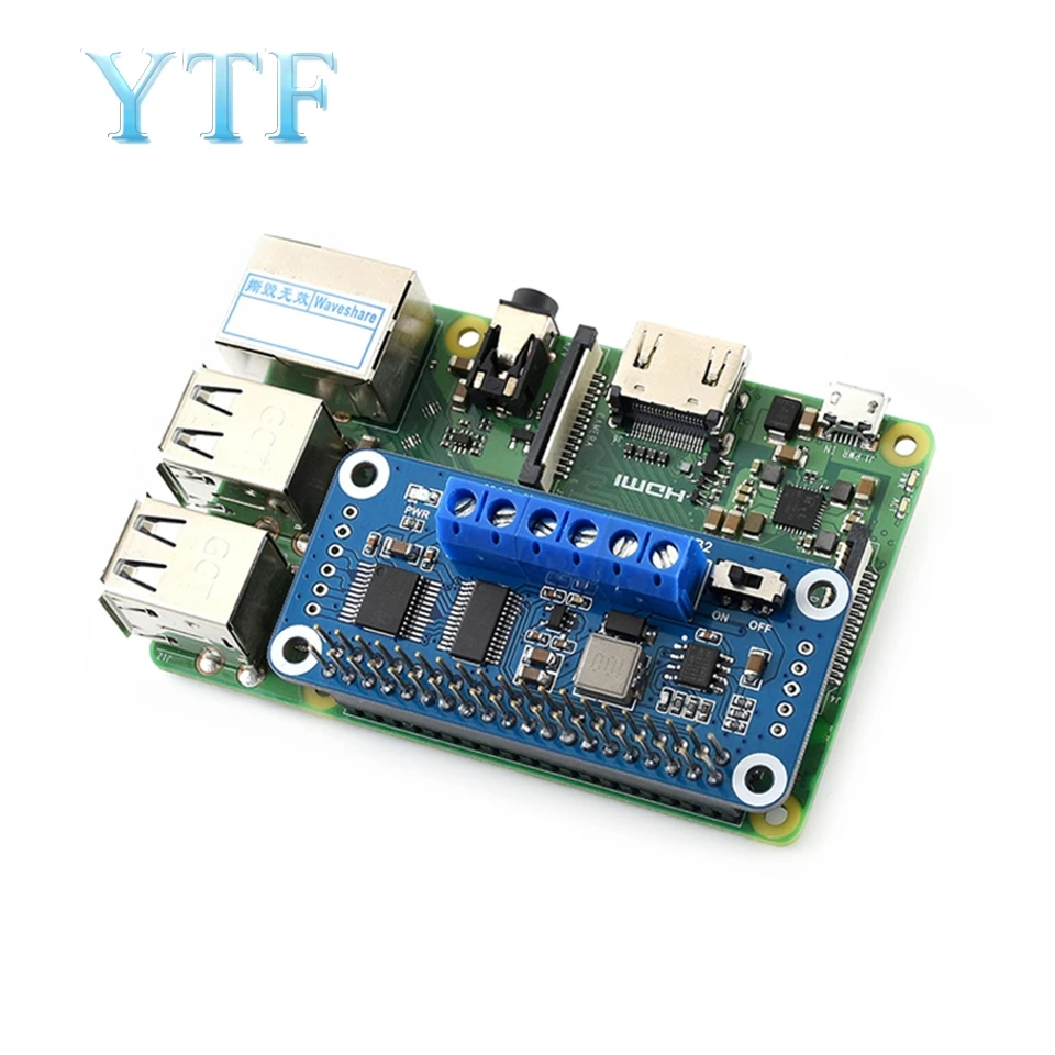 PCA9685 поддержка расширения платы двигателя Raspberry Pi 3 B +/Zero W/Smart Car|Аксессуары для