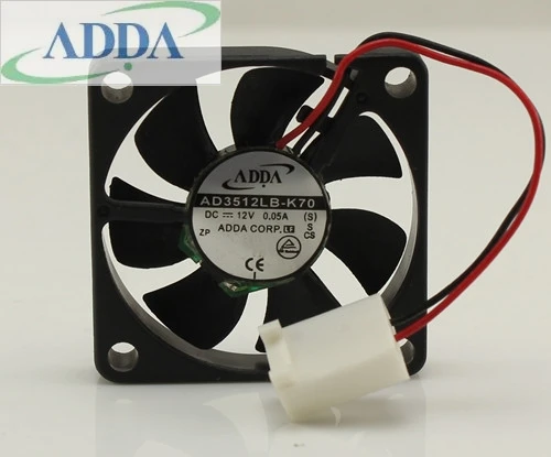 Для ADDA AD3512LB K70 35*35*10 мм 35 3510 DC 12 В 0.05A осевой вентилятор охлаждения с двумя
