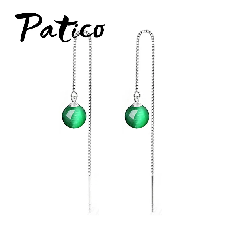 Женские серьги кисточки из серебра 925 пробы в Корейском стиле|Серьги-подвески| |