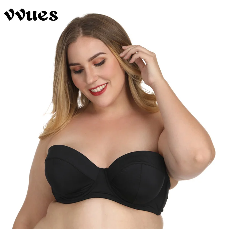 VVUES женский бюстгальтер без бретелек пуш ап спинки плюс размер сексуальное