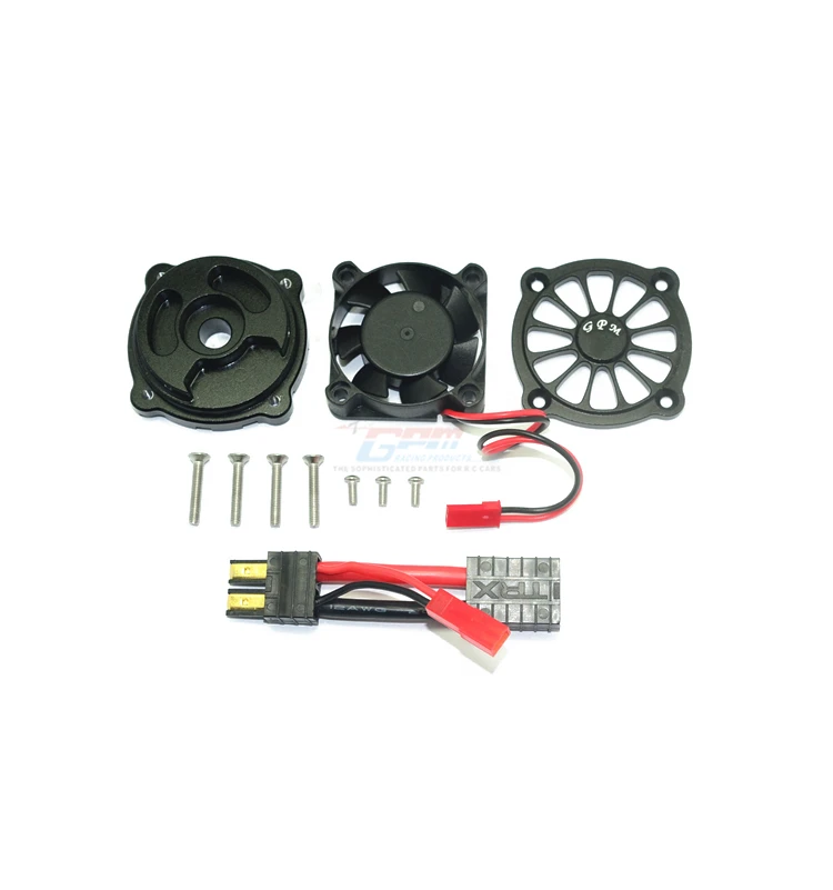 CNC алюминиевый радиатор двигателя с охлаждающим вентилятором для TRAXXAS