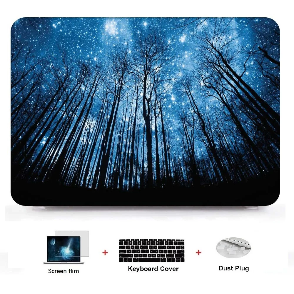 4в1 Твердый чехол для ноутбука с клавиатурой Macbook Air Pro Retina Touch Bar &amp ID 11 &quot11 6&quot 12