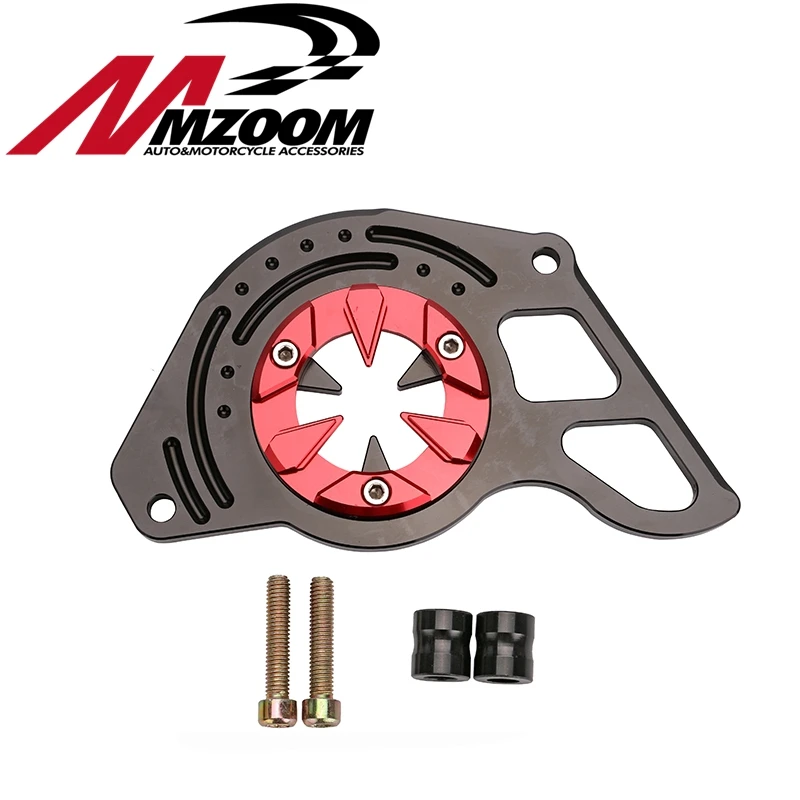 Mozzm-мотоцикл Запчасти двигателя передней звездочки цепи гвардии чехол Черный