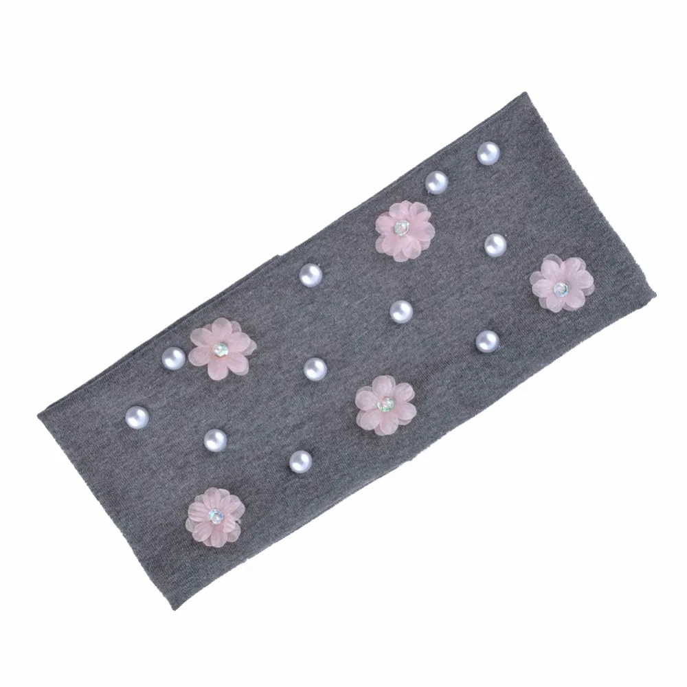 TQMSMY Европейский цветок Плюс Жемчуг Хлопковая женская повязка для волос