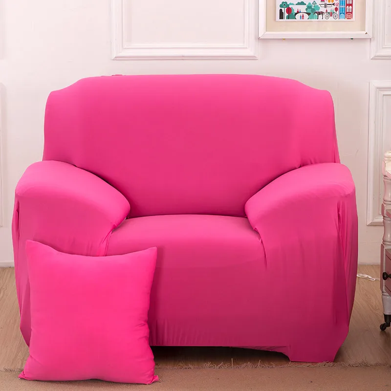 Pink Растягивающийся чехол для кресла, дивана, гостиной, 1 диван, чехол для дивана, одноместная мебель, диване, чехол для кресла, эластичный - Цвет: Pink