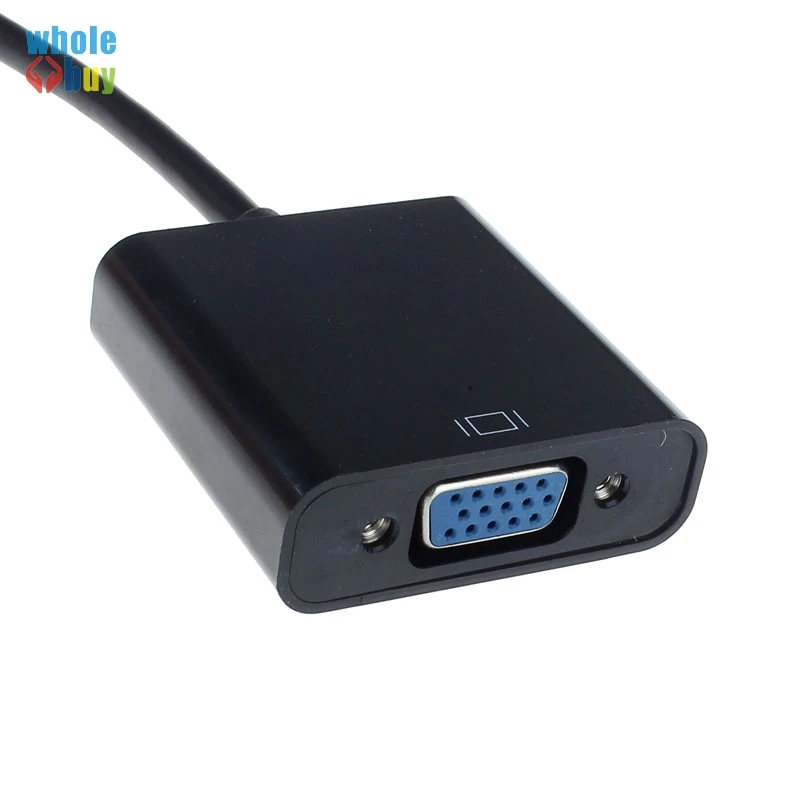 

High Quality Portable 3.5 audio socket to R + L HDMI Male to VGA Converter Adapter With Audio USB Cable 1080P 100pcs/lot