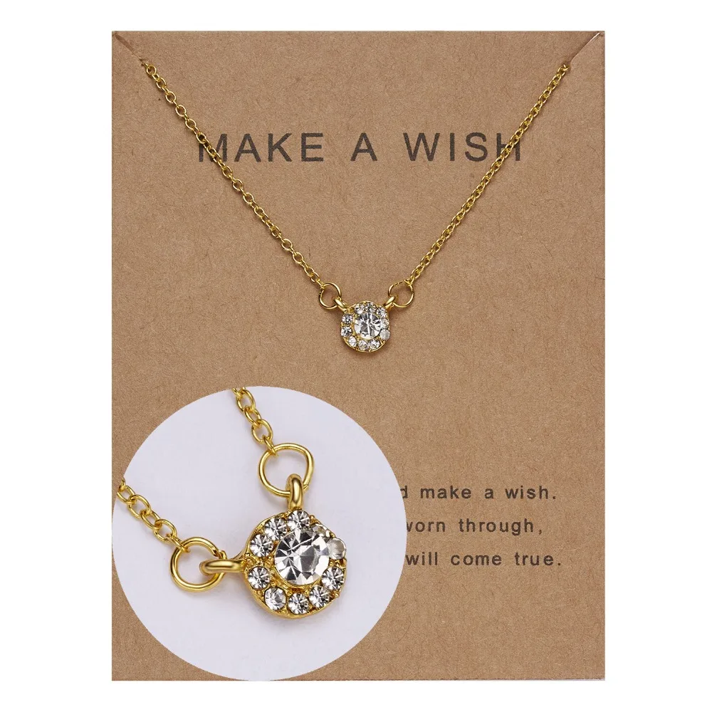 Новое Золотое короткое ожерелье-чокер Lucky Wish с ключицами и звёздным небом