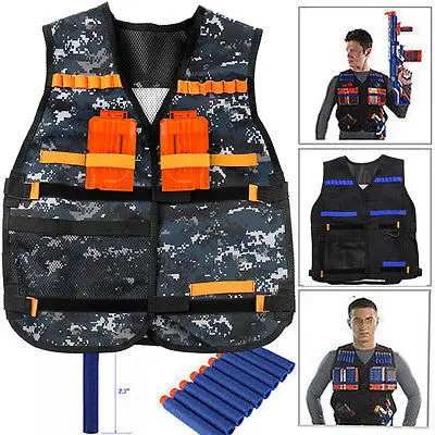 Новый Регулируемый тактический жилет с карманами для Nerf N Strike Elite Team камуфляж|vest