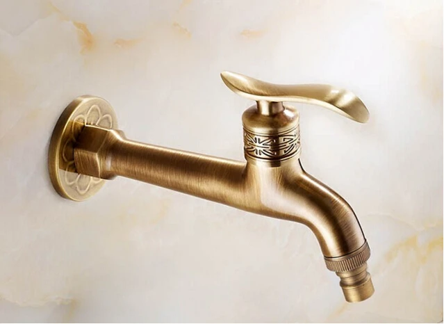 

high quality total brass bronze finished washing machine faucet basin faucet garden faucet with Europe style design