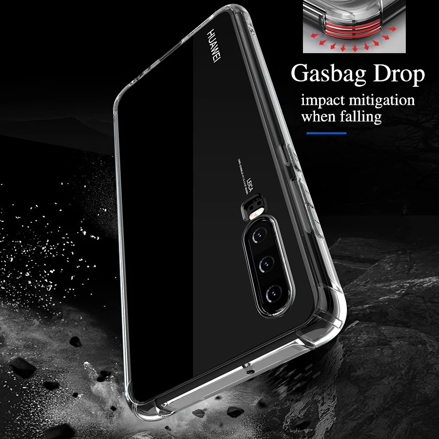 Силиконовый чехол с воздушной подушкой для Huawei P30 Mate 20 P20 Pro Lite Nova 3e 3i 4 Y6 Y7 Prime 2018 P Smart