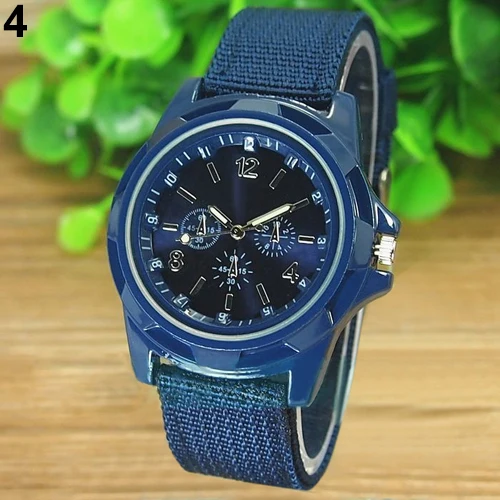 

Hot Sales 2015 hot Men's Watch Fashion Military Army Style Nylon Band Sports Analog Quartz Wrist Watch 1MBF 6T2W