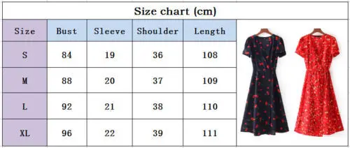 Женское вечернее пляжное платье средней длины красное черное с цветами летнее