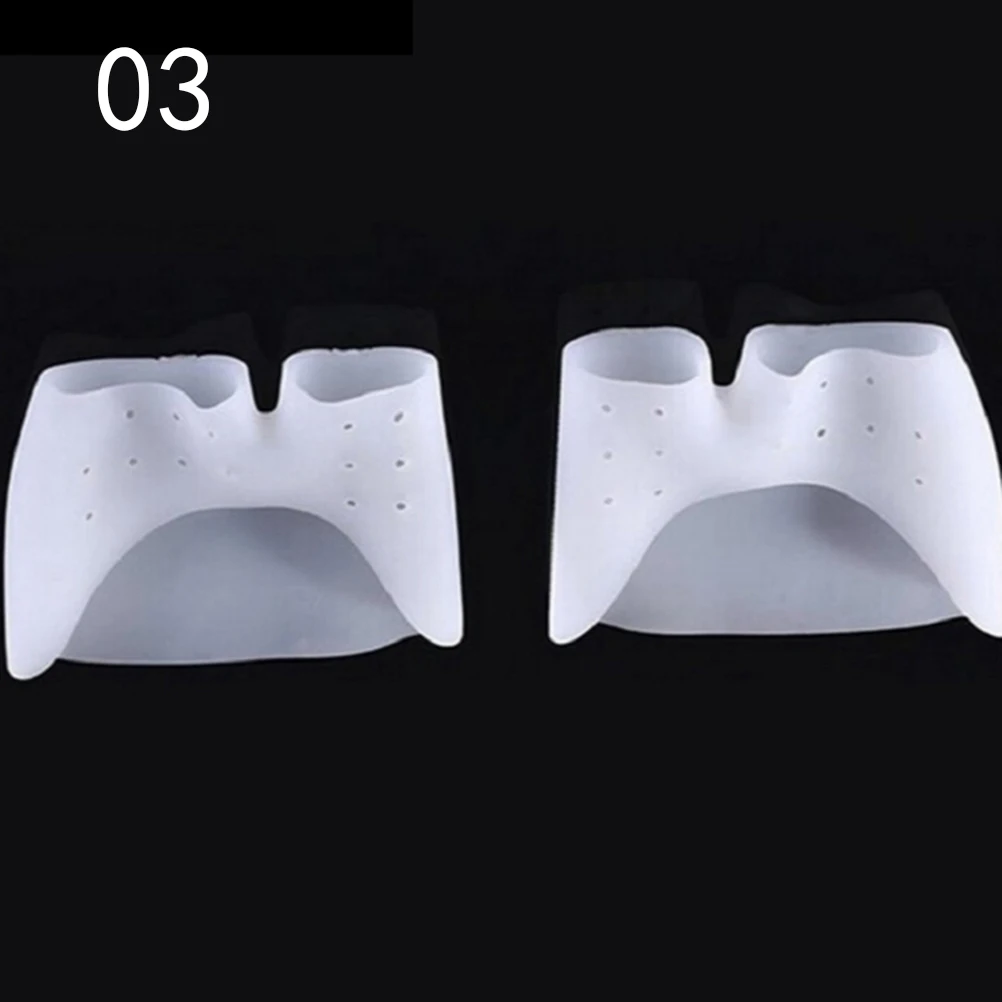 1 пара/2 шт. 2 вида цветов силиконовый Носок рукав защита стопы балетная обувь