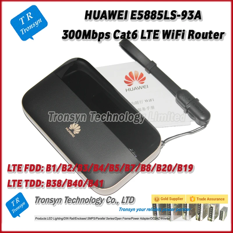 

HUAWEI E5885LS-93A 300Mbps 4G LTE Mobile WiFi Hotspot Support B1/B2/B3/B4/B5/B7/B8/B20/B19