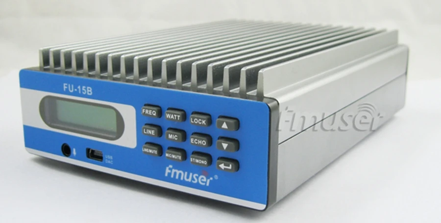 Бесплатная доставка FMUSER fu-15b fm-передатчик с pc Управление Температура КСВ защита +