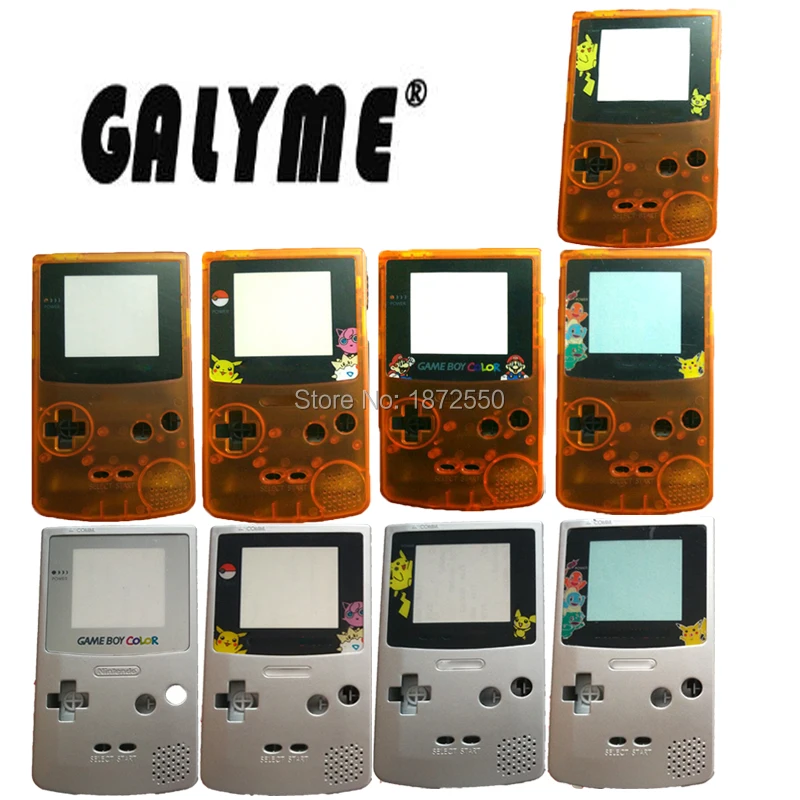 Оптовая продажа оранжево-черный и серебристый цвет для игровой консоли GameBoy