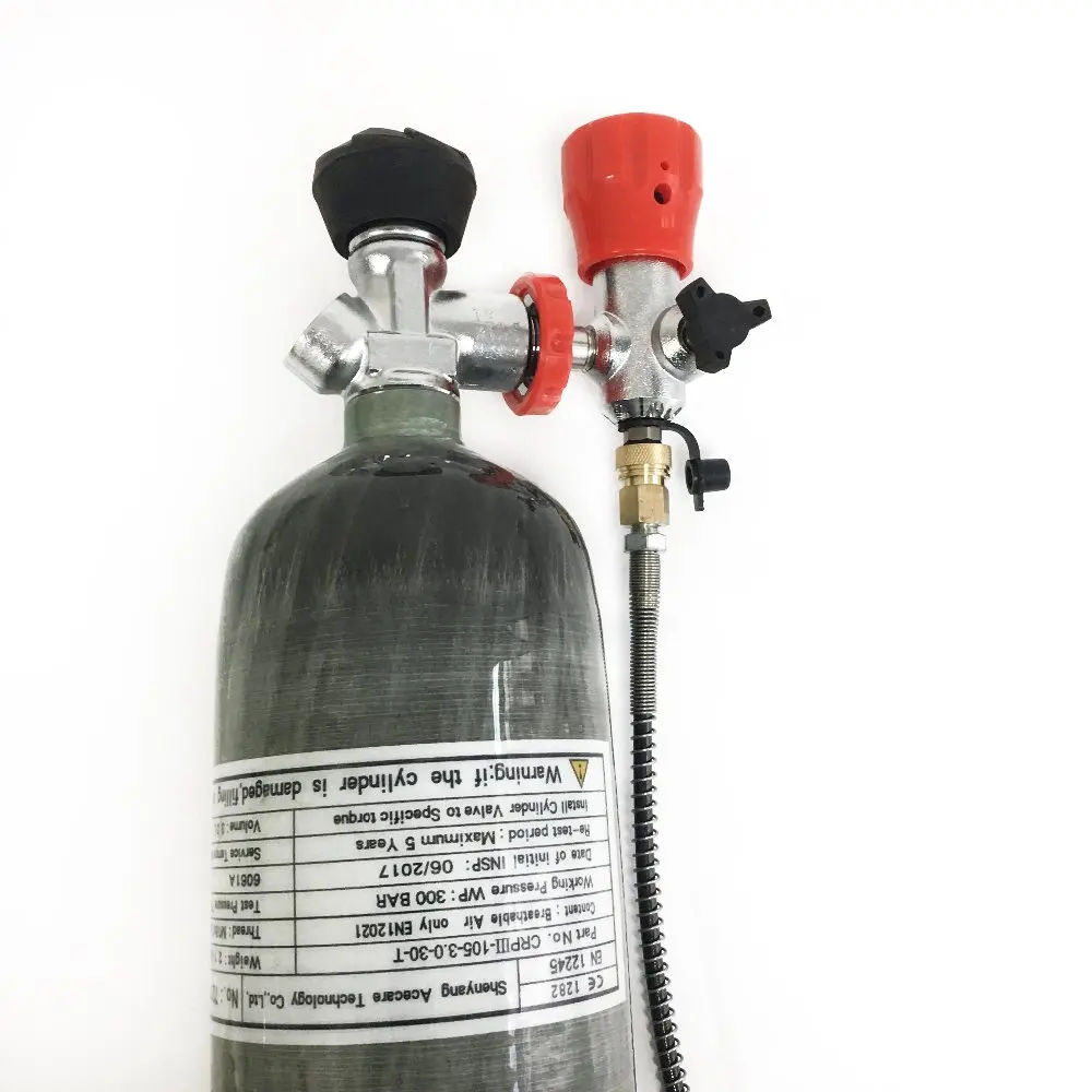 AC103301 Compressed air Carbon Fiber Cylinder 4500Psi 3L For Paintball Tank PCP Air Rilfe Pcp Condor Cylinder Diving Acecare