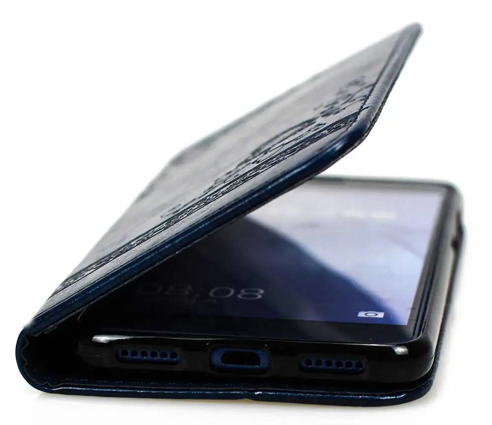 Роскошный кожаный чехол бумажник с объемным цветочным принтом для Huawei P8 Lite 2017 P9 P10