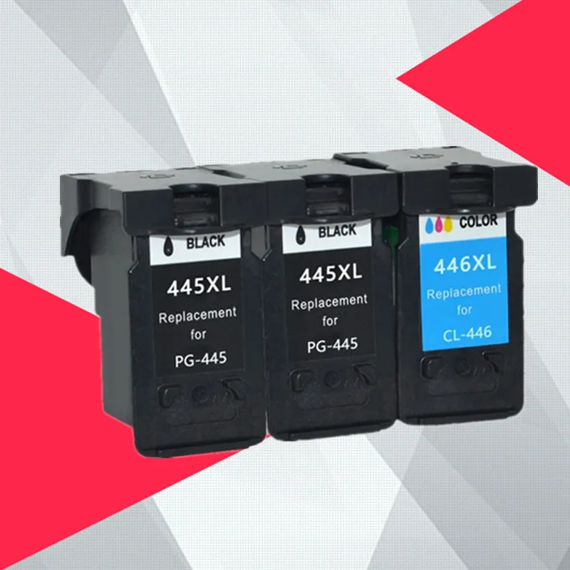 

Compatible PG-445XL PG445 pg-445 CL-446 XL Refilled Ink Cartridge Replacement for Canon PG 445 CL 446 PIXMA MX494 MG2440 MG2540