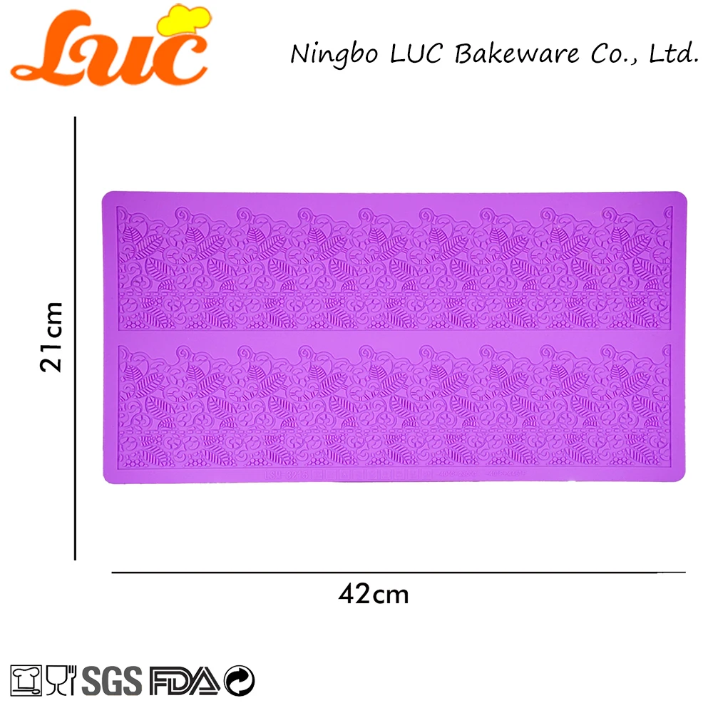 Силиконовый коврик для торта LUC кружевной украшения свадебного большой размер