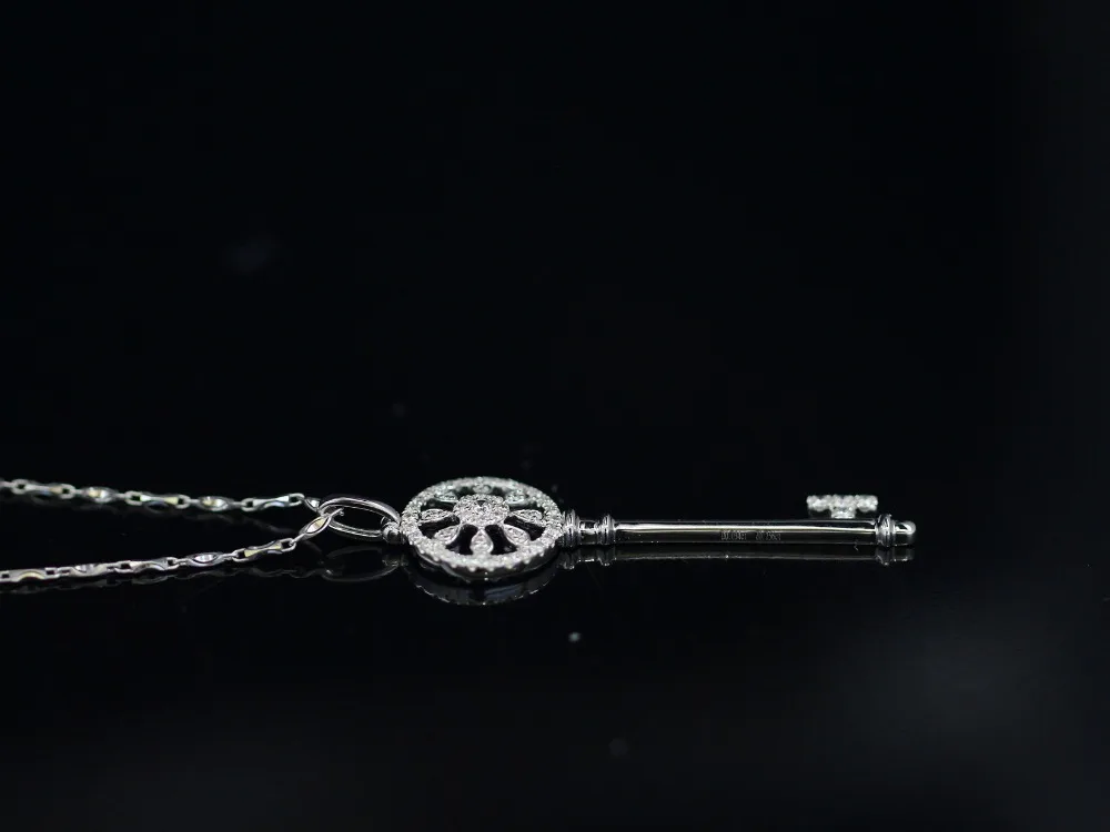Lasamero венчик 0.034CT 18 k Золото Круглый вырез квадратный центр Проложить Набор натуральный алмаз кулон ожерелье цепочка для женщин ювелирные украшения