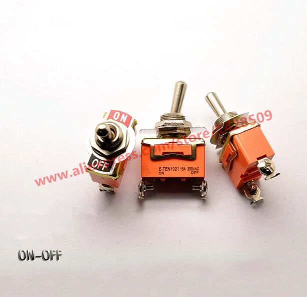 

5 шт./лот E-TEN1021 2-контактный SPST 2 терминал G109 ON-OFF 15A 250V переключатель хорошего качества