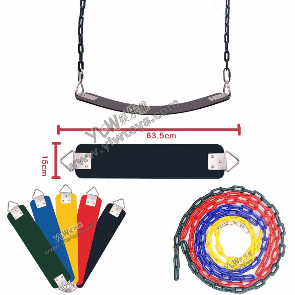 

Indoor Outdoor Rubber Swing Plate With Stainless Steel Chain EVA Swing Seat Garden Park Swing Replace Accessories Children/Adult