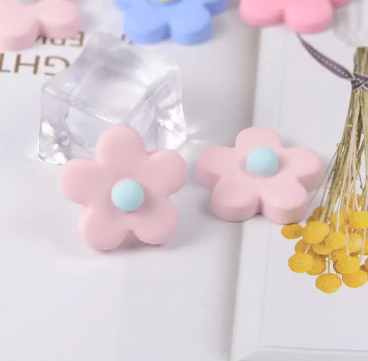 10 шт./лот цветок плоские резиновые кабошоны скрапбукинга ремесло DIY украшения