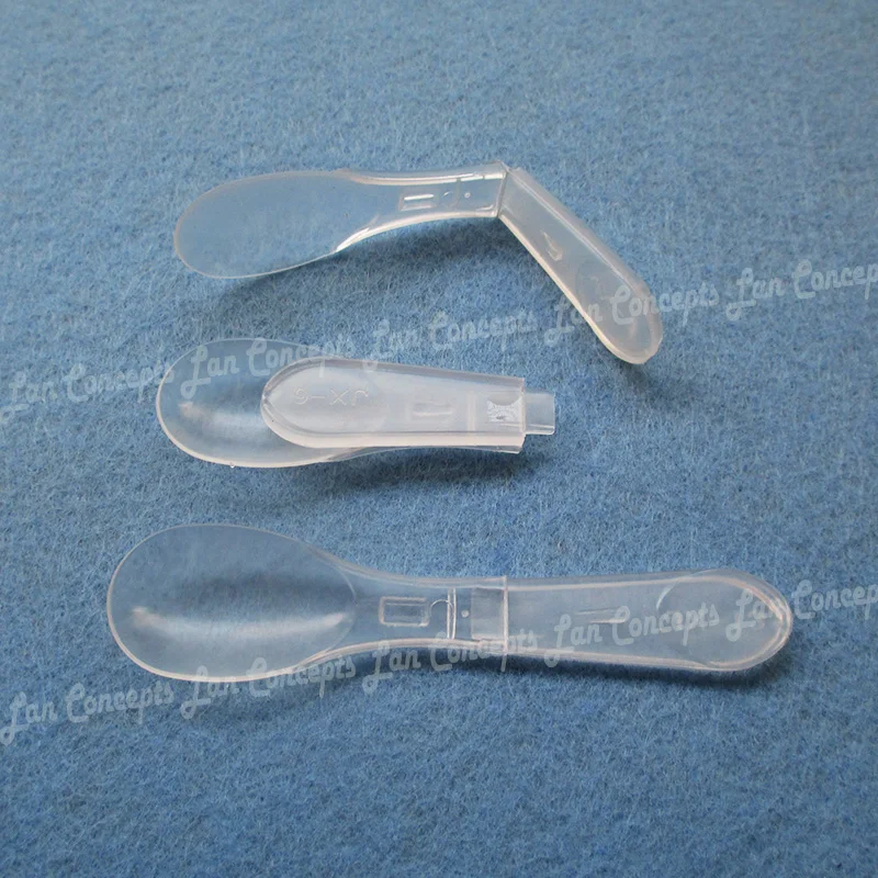 2 г складная пластиковая мерная ложка HDPE для медицинского молочного порошка