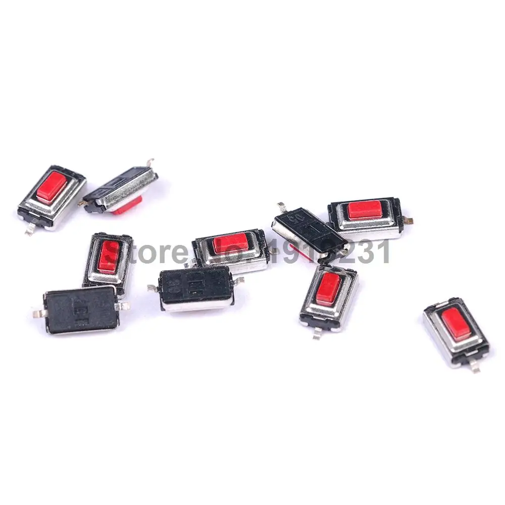 Красный кнопочный переключатель 50 шт. 3*6*2 5 мм H SMD|switch bindings|switch limitswitch limit switch |