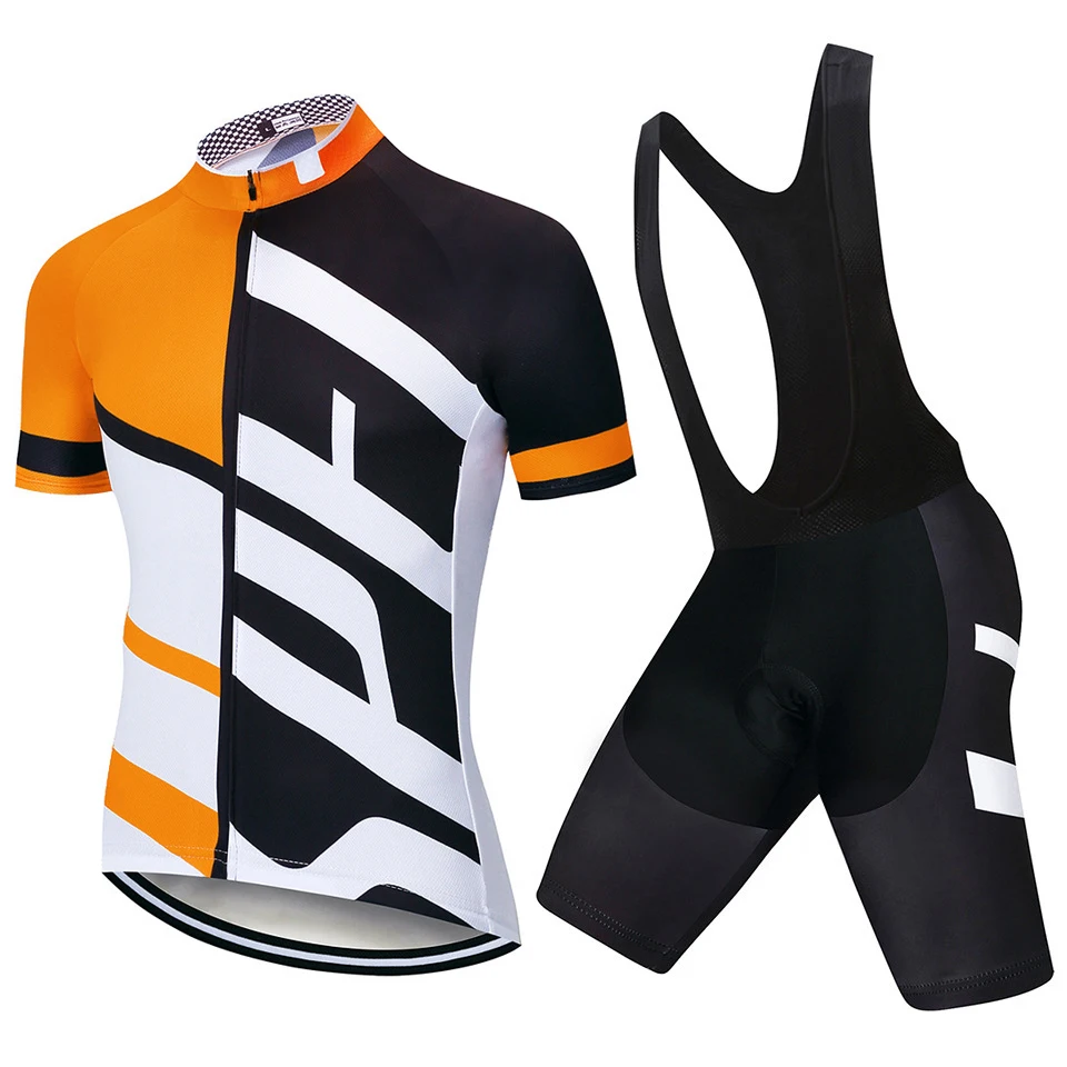 Лето Велоспорт Джерси короткий рукав велосипедный набор одежда ropa Ciclismo uniformes Cycle Clothes Maillot Bib Shorts - Цвет: Jerseys and pants