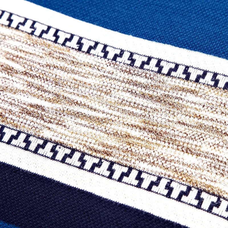 Новинка 2019 дизайнерский пуловер полосатый мужской свитер толстый зимний теплый