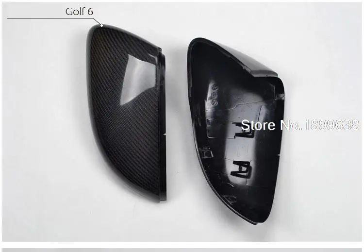 1:1 Replacement Carbon Fiber Rear View Mirror Cover For Volkswagen Golf 6 R20 2008 - 2012 Without LaneAssit | Автомобили и