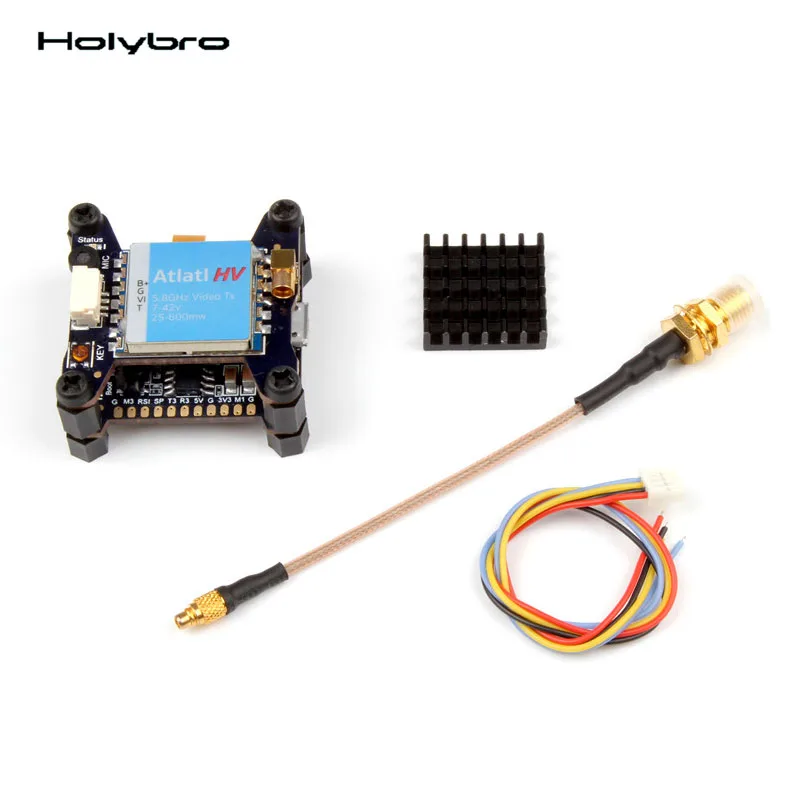 

Полетный контроллер Holybro Kakute F4 V2 Betaflight Cleanflight OSD + Atlatl HV 5,8G 40CH Raceband FPV комбинация передатчика ESC